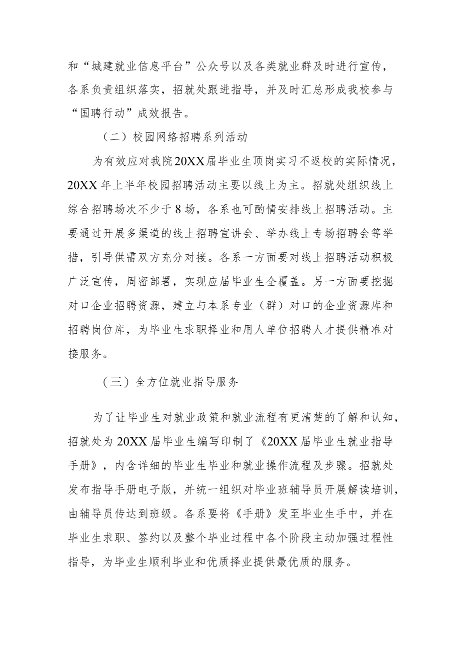 学院毕业生就业服务专项行动方案.docx_第2页