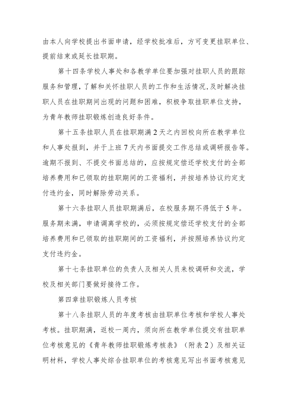 学院青年教师挂职锻炼管理办法.docx_第3页