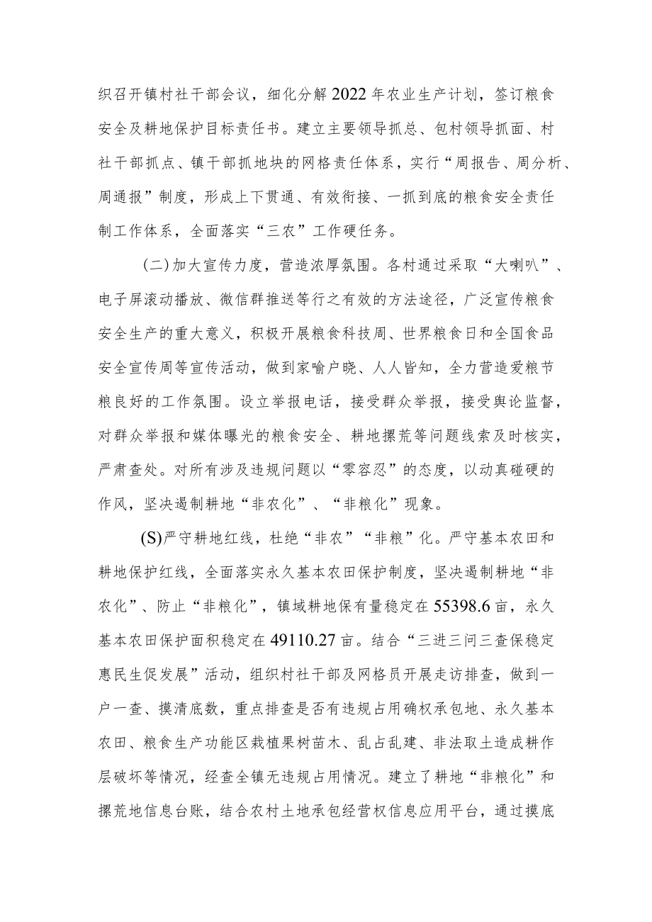 2022年乡镇落实粮食安全责任制情况工作总结.docx_第2页