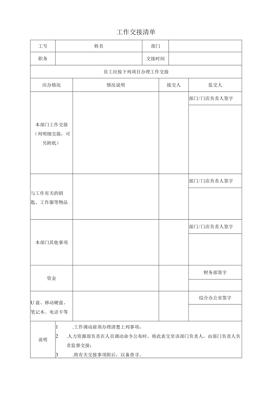 工作交接清单.docx_第1页