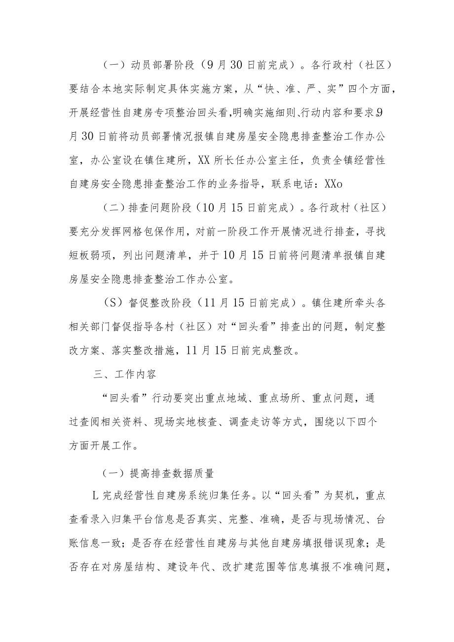 XX镇深入推进经营性自建房安全专项整治“回头看”行动实施方案.docx_第2页