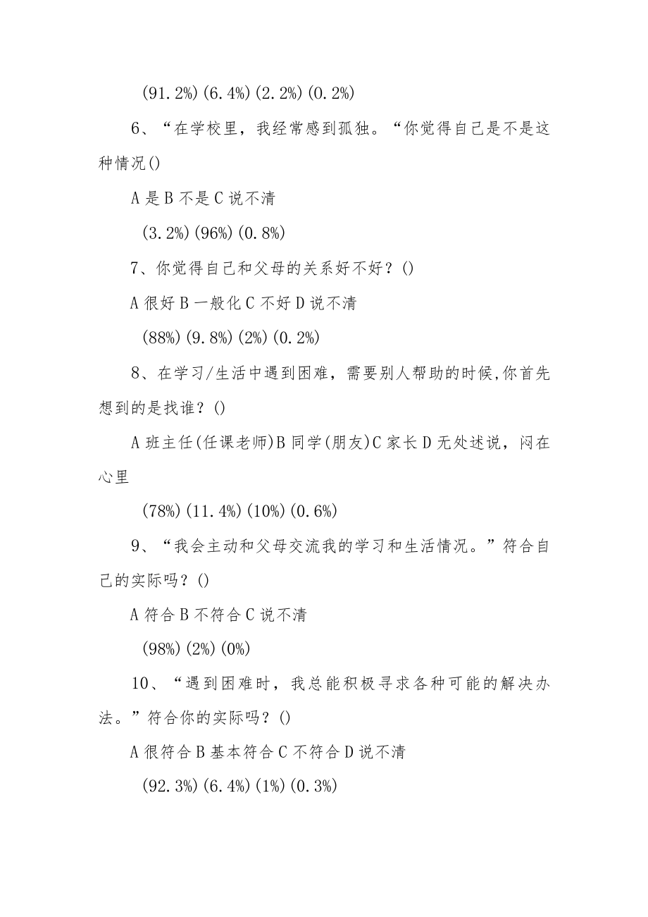 关于五年级学生德育现状的调查分析.docx_第2页