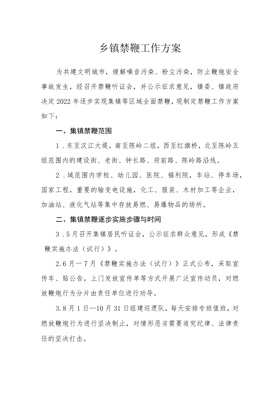 乡镇禁鞭工作方案.docx_第1页