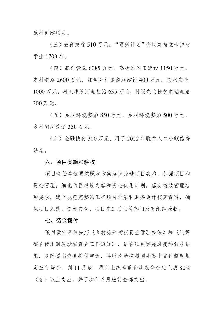 统筹整合财政涉农资金巩固拓展脱贫攻坚成果衔接乡村振兴的实施方案.docx_第3页