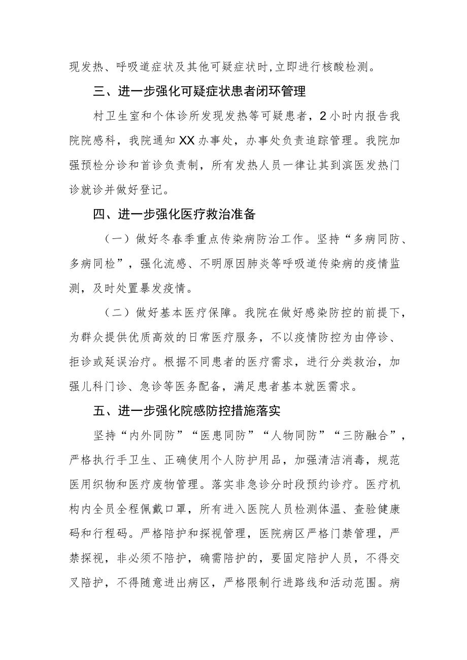 医院新冠疫情防控措施.docx_第2页