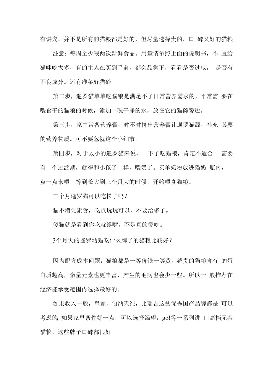 3个月边牧可以吃什么-暹罗猫3个月吃什么.docx_第2页