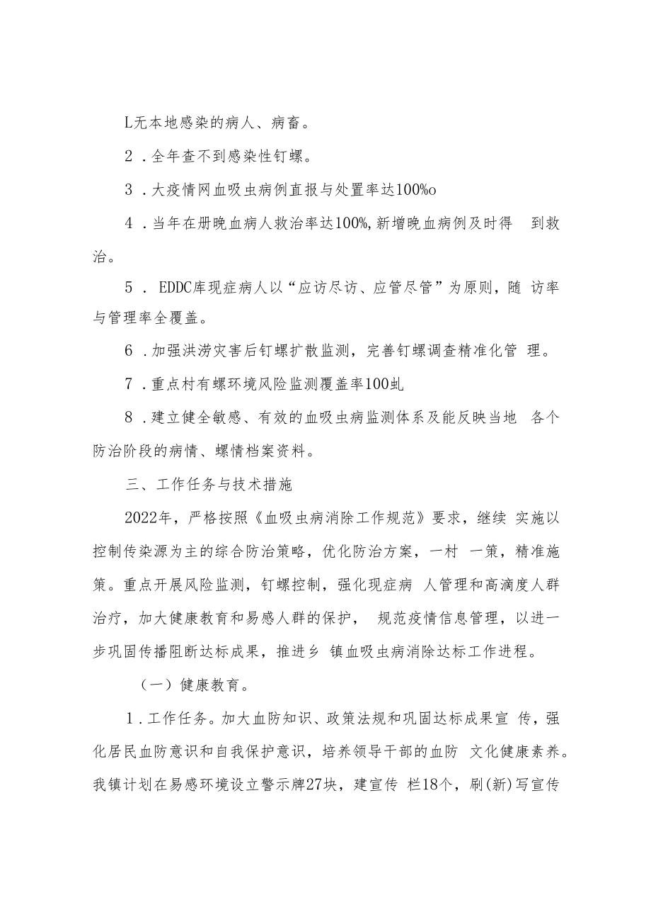 XX镇2022年血吸虫病综合治理技术工作方案.docx_第2页