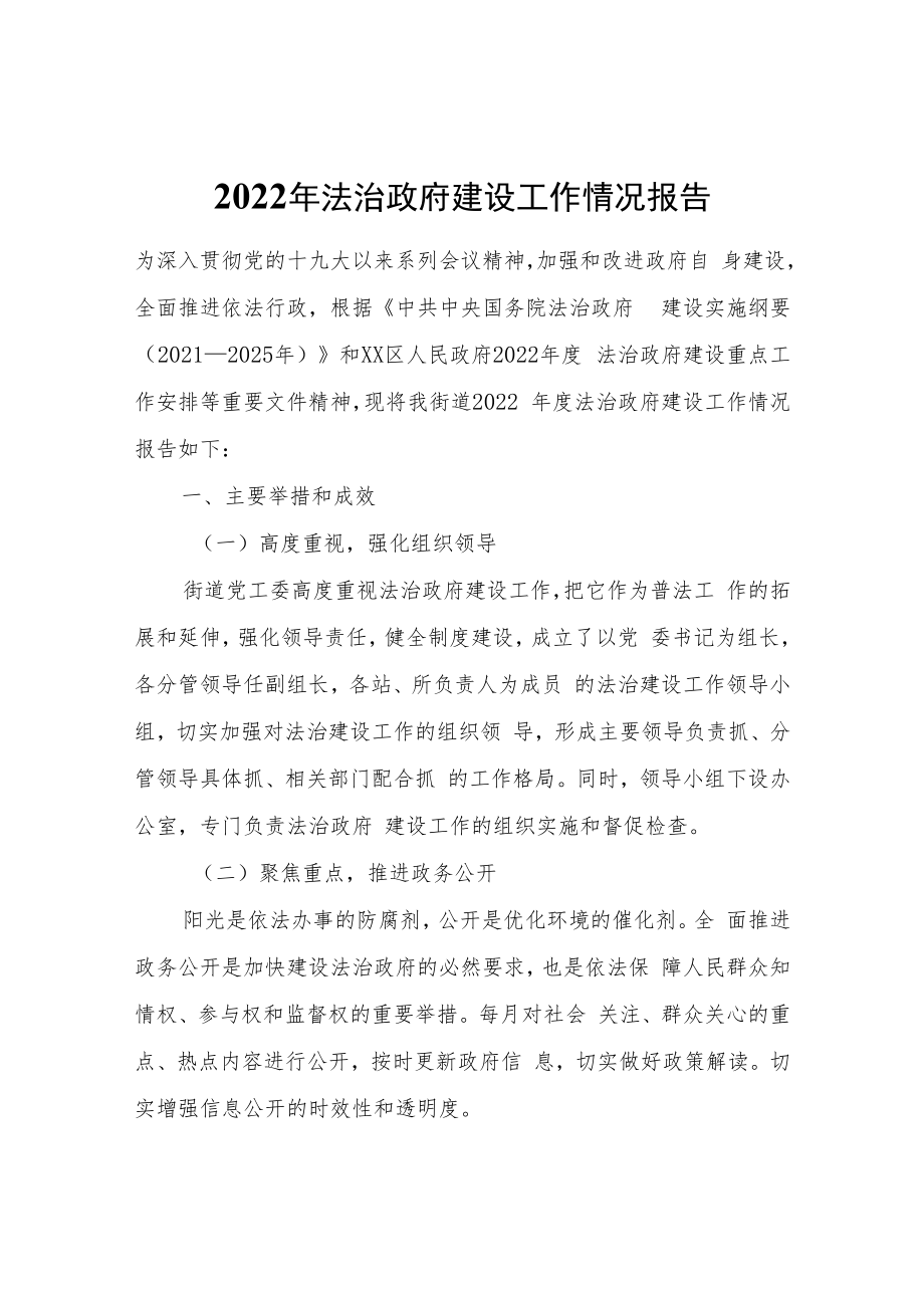 2022年法治政府建设工作情况报告.docx_第1页