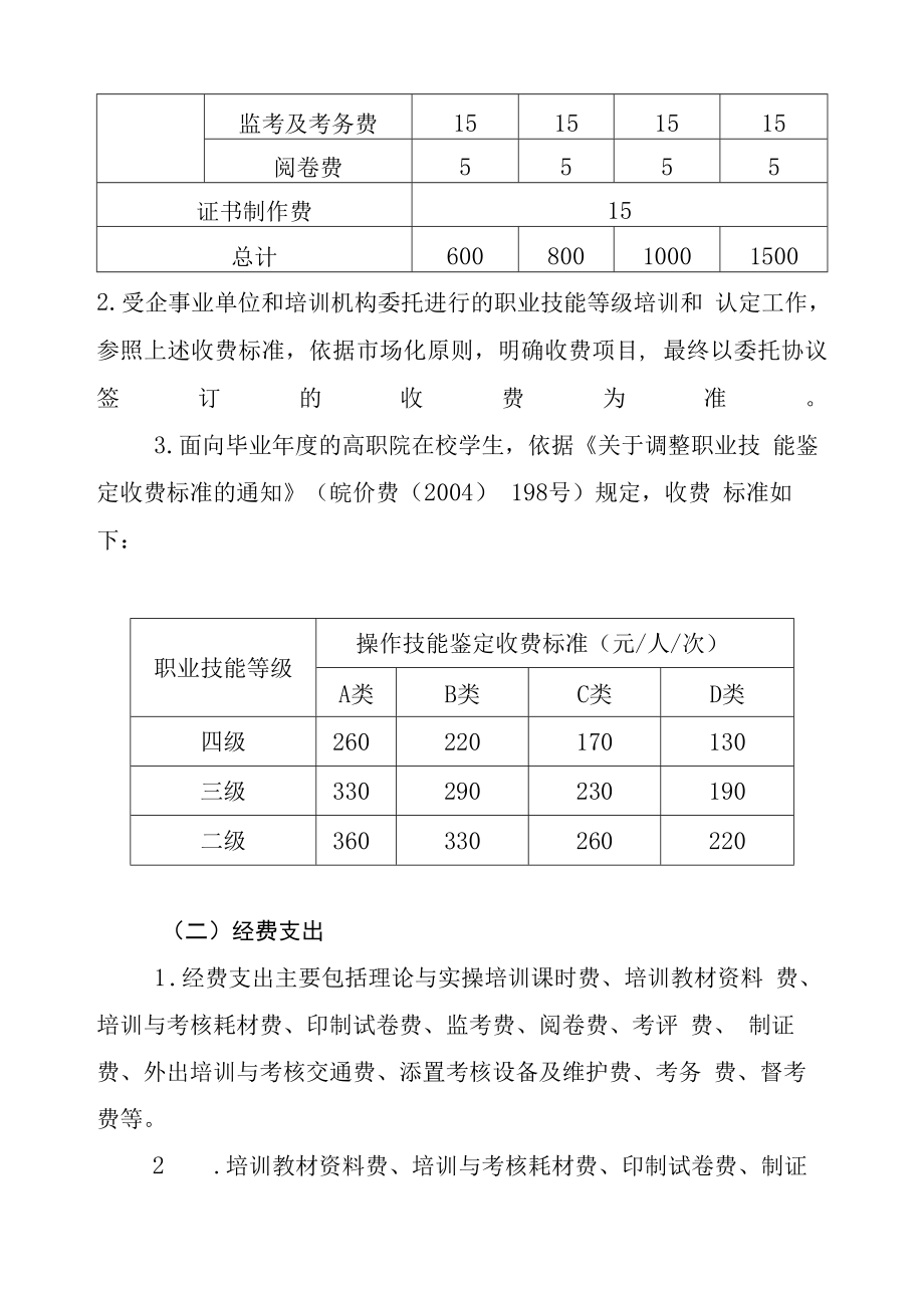 XXXX大学职业技能等级认定工作经费管理暂行办法.docx_第3页