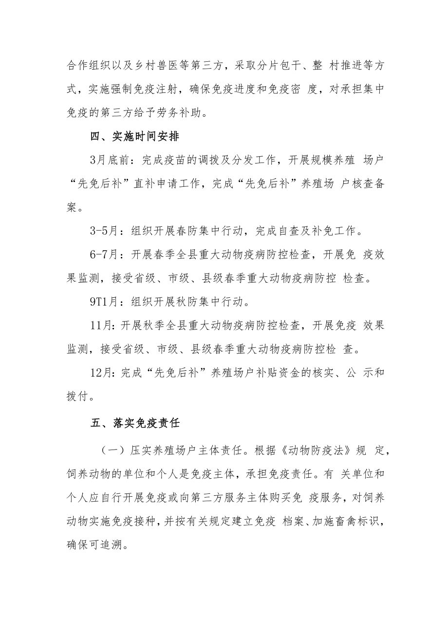 XX镇2022年动物疫病强制免疫实施方案.docx_第3页