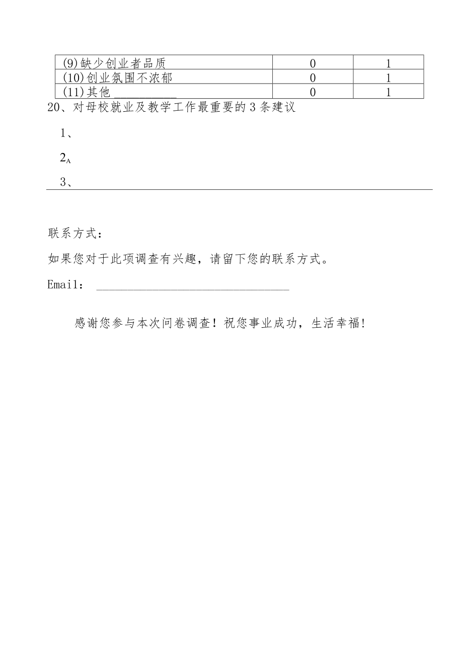 XX大学XX届毕业生就业状况调查问卷.docx_第3页