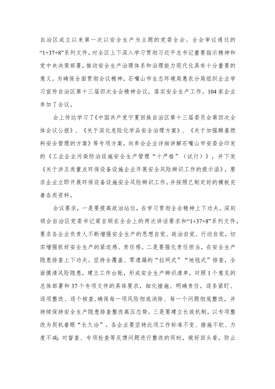 宁夏自治区党委十三届四次全会精神学习心得体会研讨发言材料（共8篇）.docx_第2页