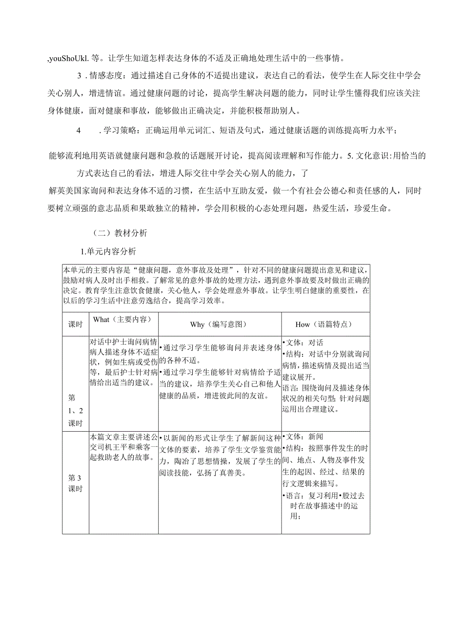 八下Unit What's the matter 单元作业设计.docx_第3页