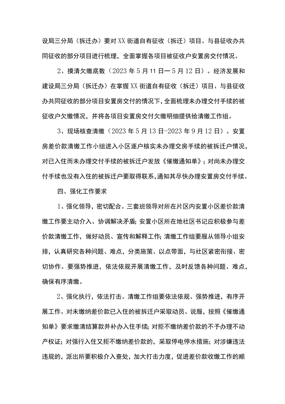 XX街道安置房差价款专项清缴工作实施方案.docx_第2页