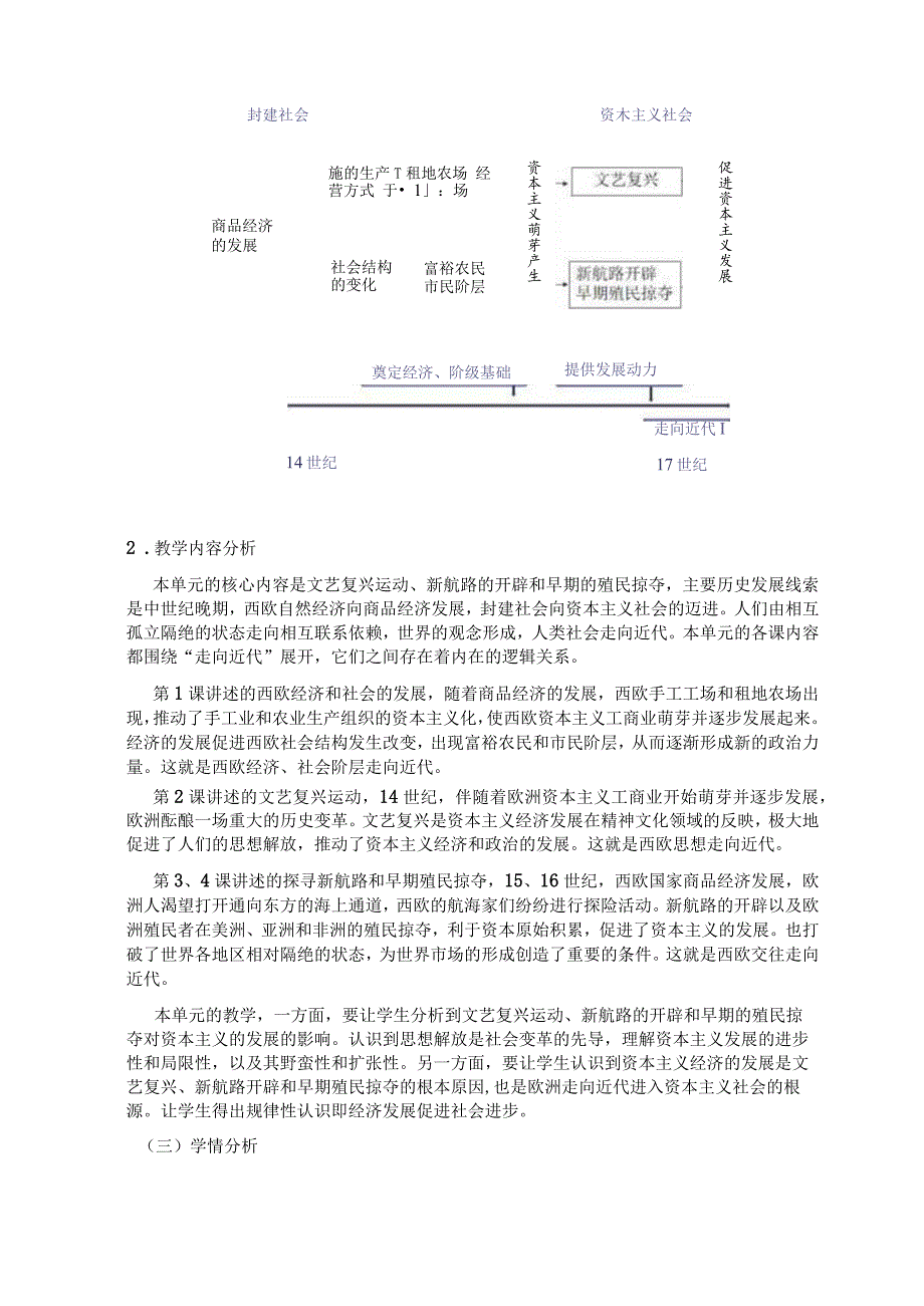 《走向近代》 单元作业设计.docx_第2页