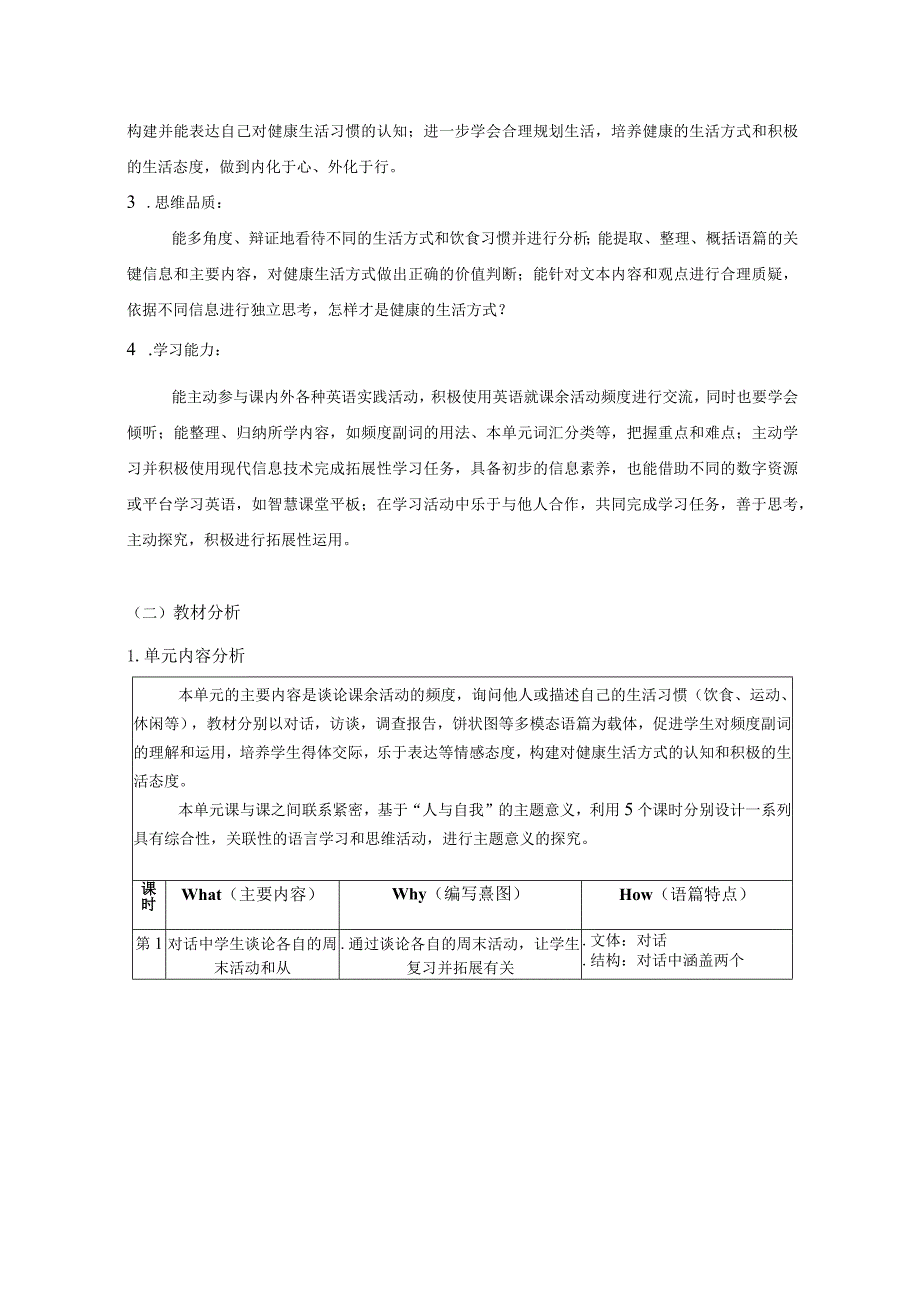 Unit2 How often do you exercise 单元作业设计.docx_第2页