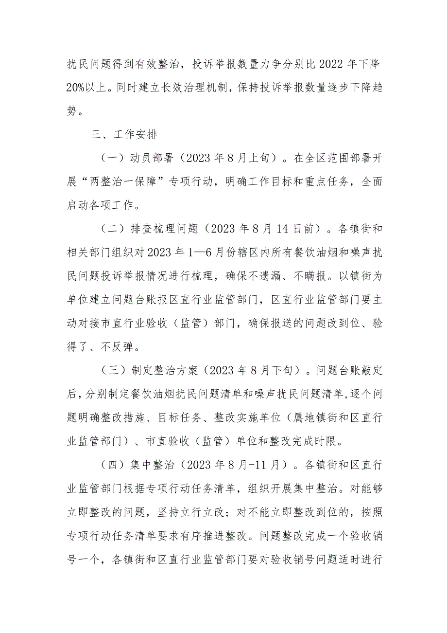 XX区整治餐饮油烟和噪声扰民问题保障人民群众合法环境权益专项行动方案.docx_第2页