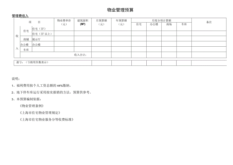 物业管理预算表.docx_第2页