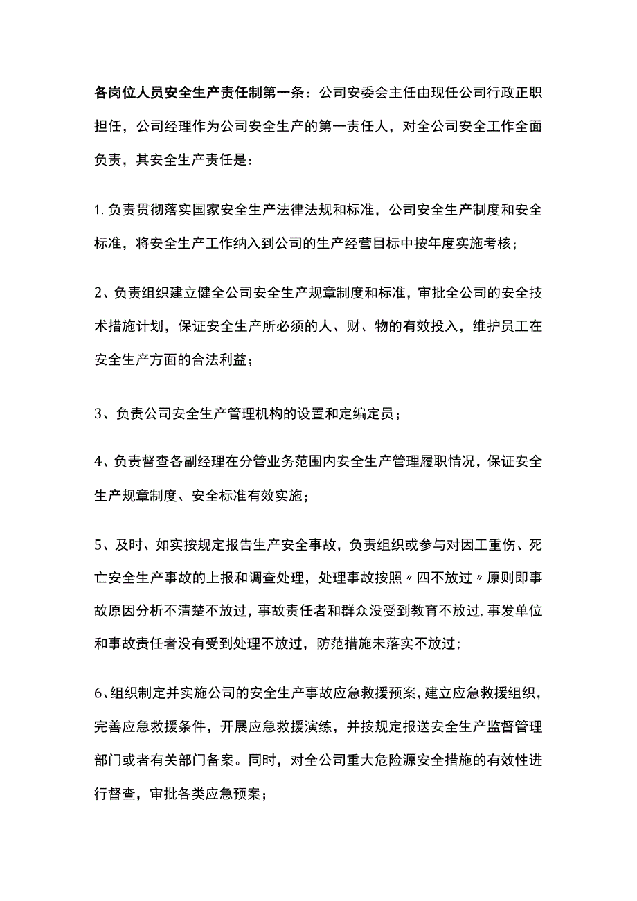 各岗位人员安全生产责任制.docx_第1页