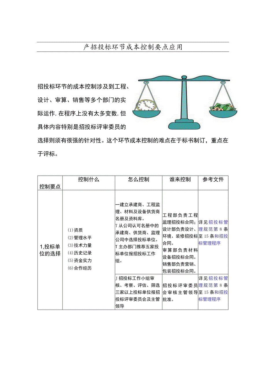 房地产招投标环节成本控制要点应用指南.docx_第1页