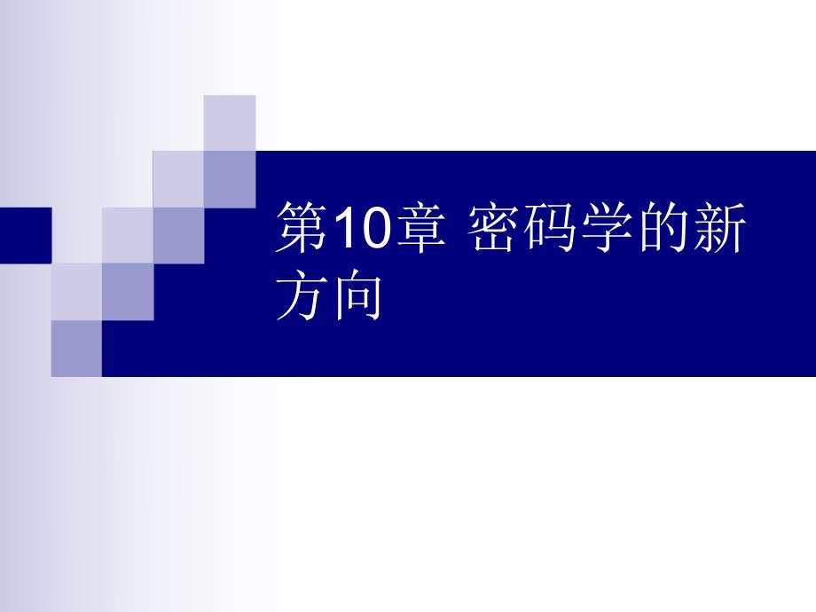 第10章密码学的新方向.ppt_第1页