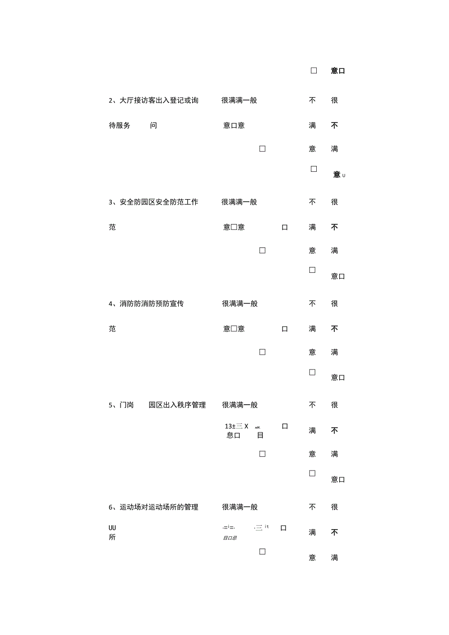 某5A甲级办公楼物业服务满意度调查表.docx_第3页