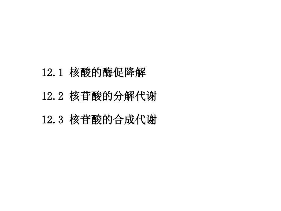 第12章核酸的降解和核苷酸代谢.ppt_第3页