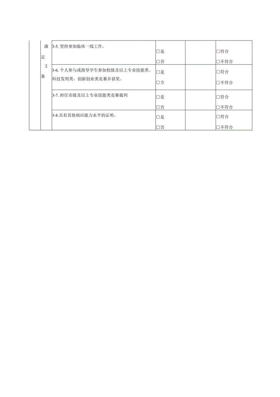 湘潭医卫职业技术学院“双师型”教师认定申请表初级.docx_第3页