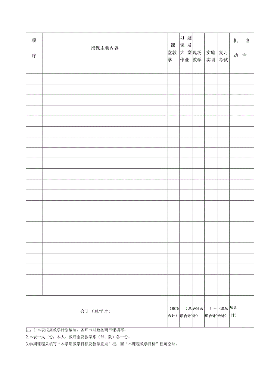 郑州铁路职业技术学院／学年第学期授课计划.docx_第3页