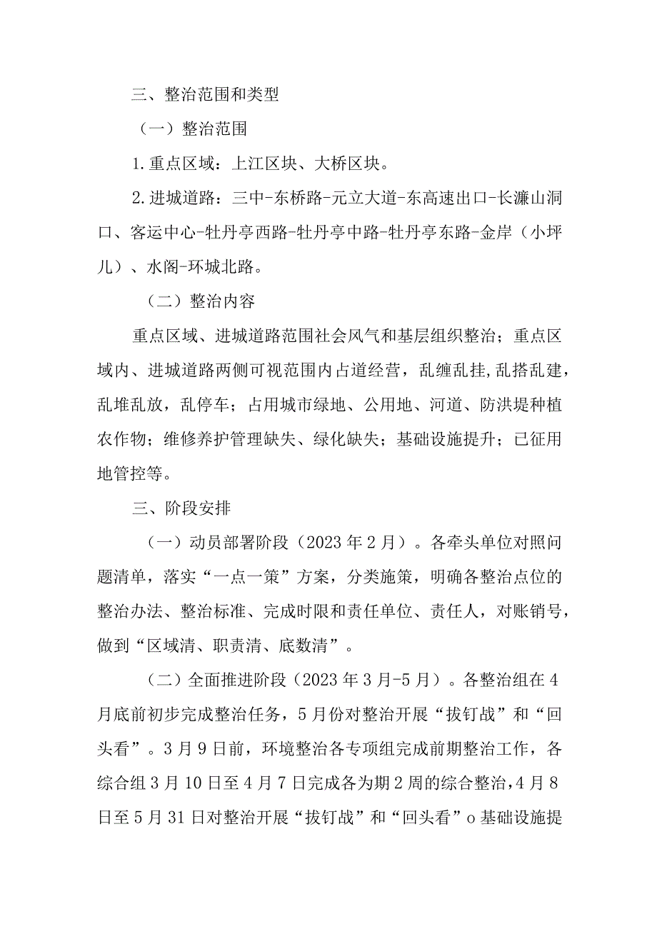 新时代重点区域和进城道路两侧专项整治行动方案.docx_第2页