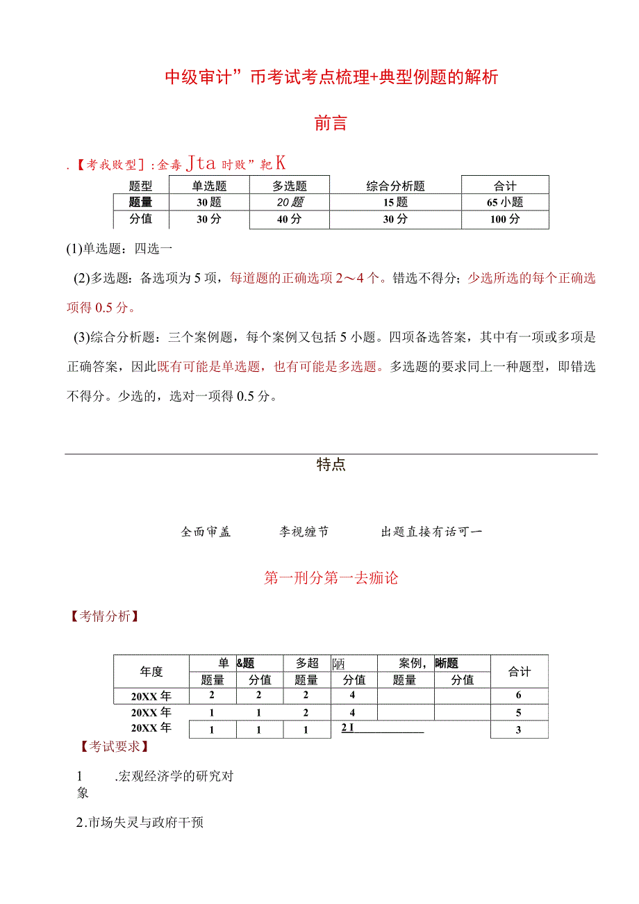 中级审计师考试考点梳理+典型例题附解析.docx_第1页