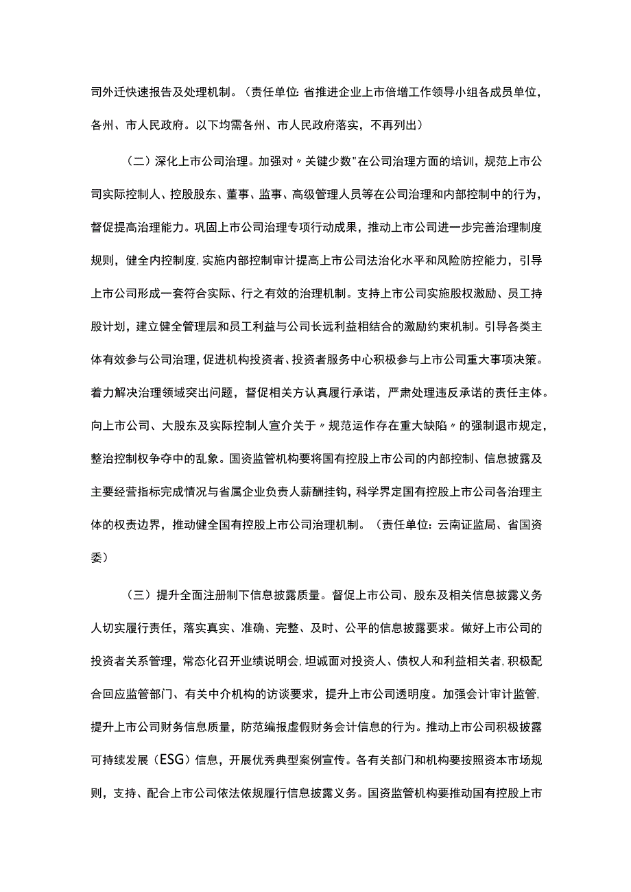 云南省推动提高上市公司质量三年行动方案（2023—2025年）-全文及解读.docx_第2页