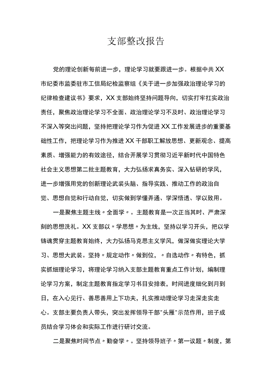 支部整改报告.docx_第1页