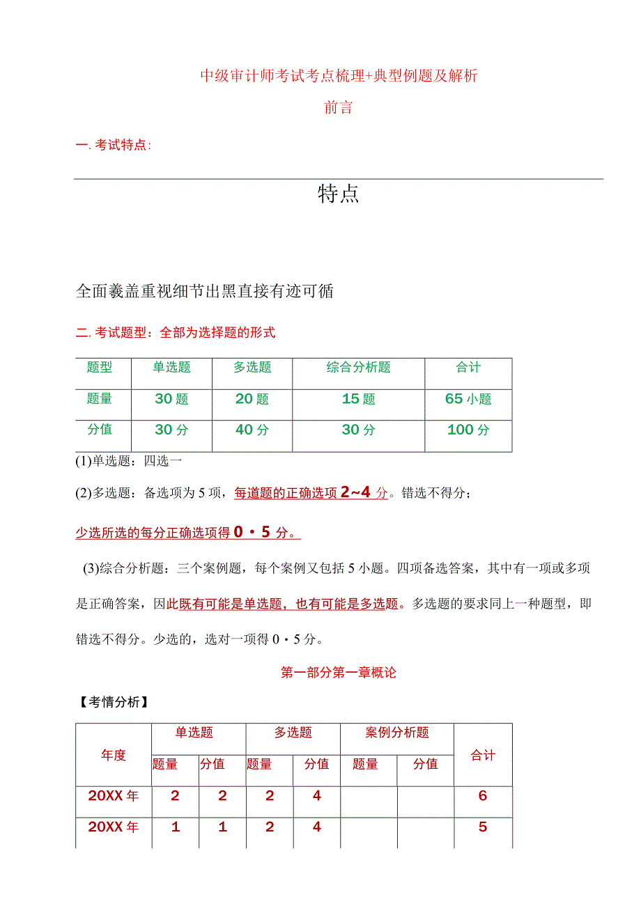 中级审计师考试考点梳理+典型例题及解析.docx_第1页