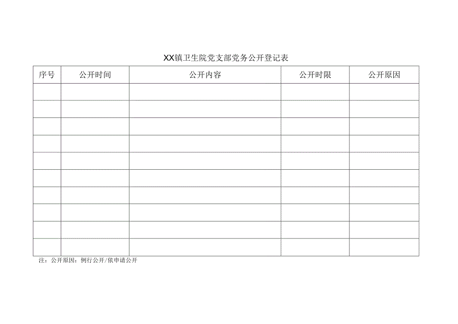 卫生院党务公开登记本.docx_第2页