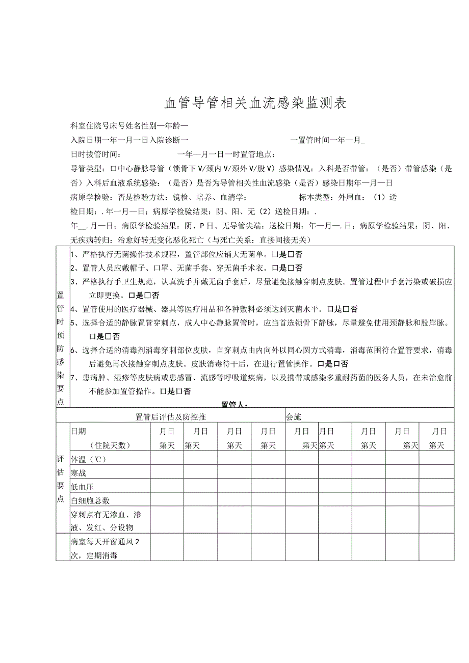 血管相关性感染监测.docx_第1页