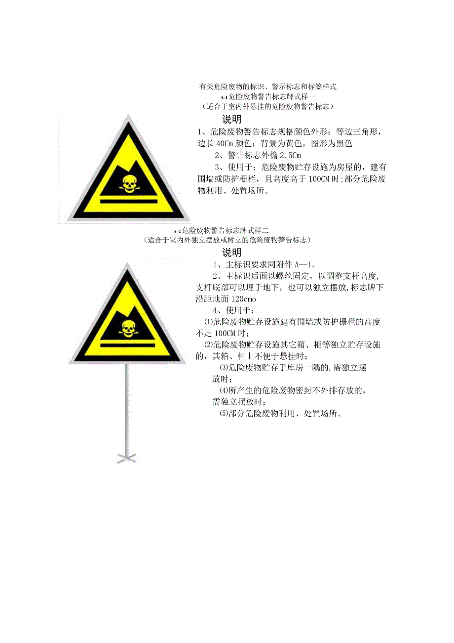 危险废物标识、警示标志和标签样式.docx_第1页