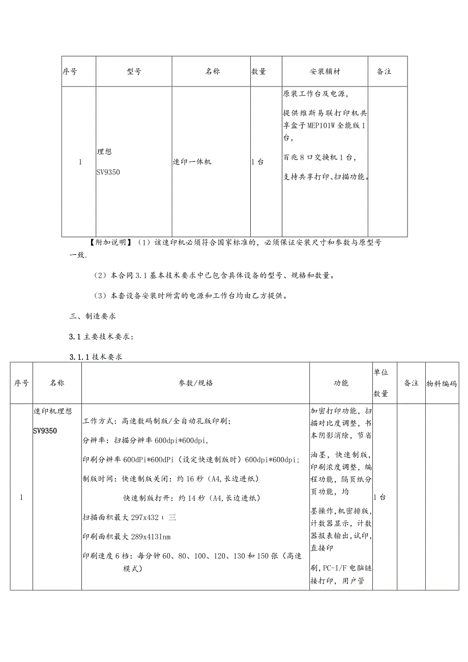 甘肃钢铁职业技术学院油印室速印机设备采购技术规格书.docx_第3页