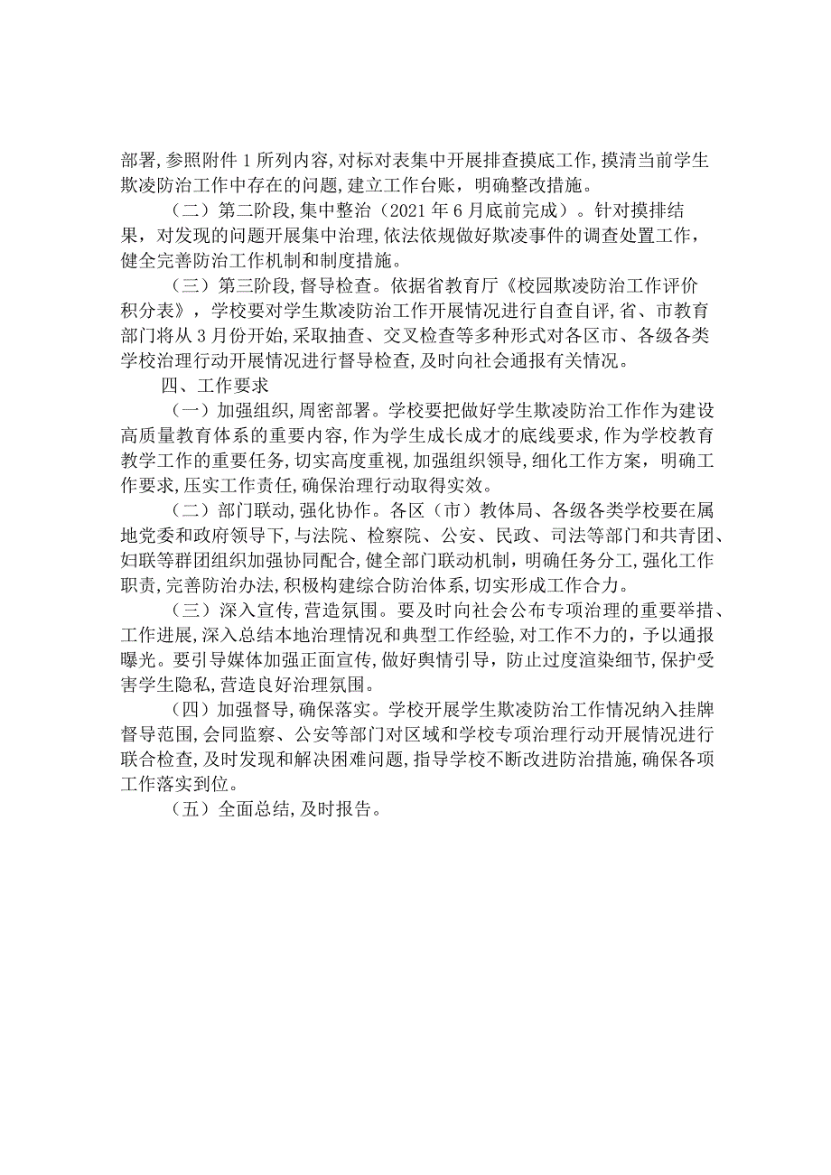 2021青岛市防范中小学生欺凌专项治理实施方案.docx_第3页