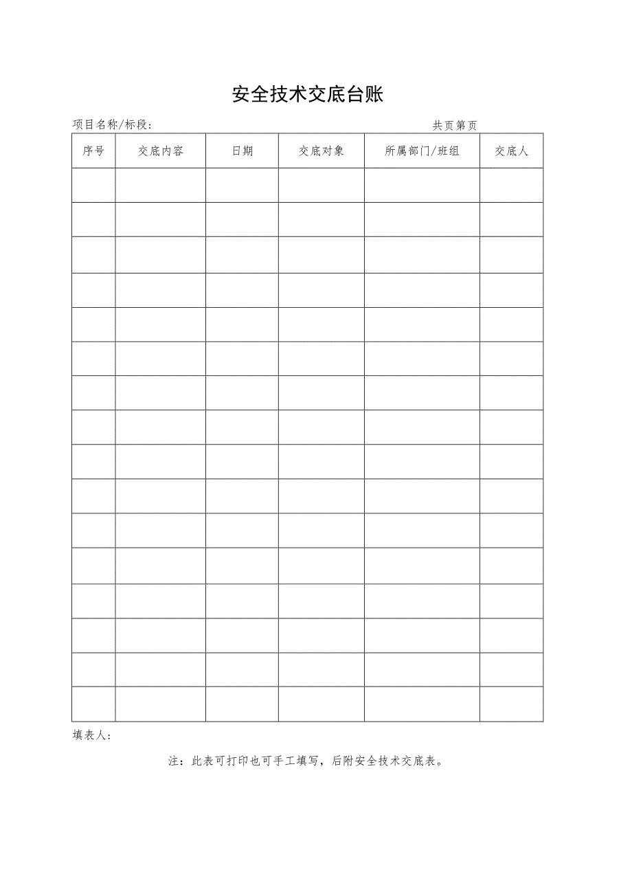 安全技术交底台账.docx_第1页