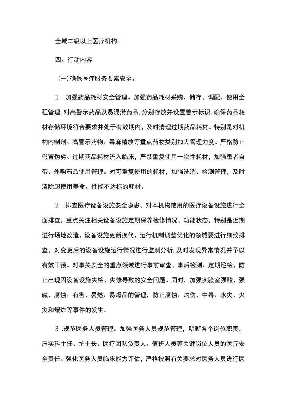 医疗机构患者安全专项行动方案.docx_第2页