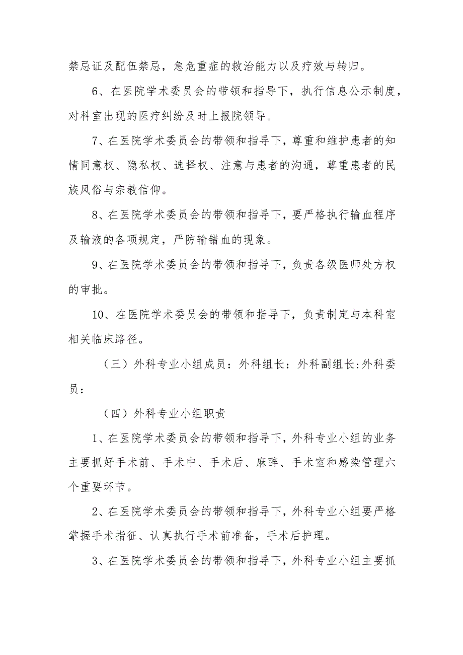 医院内科专业小组、外科专业小组及护理专业小组章程.docx_第2页