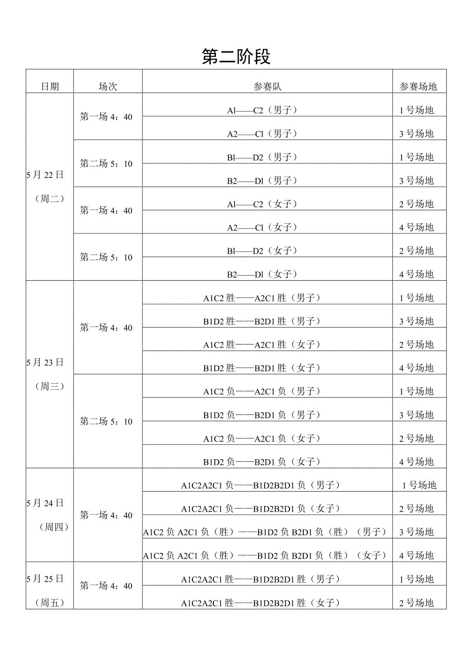 郑州轻工业学院“校庆杯”教工排球赛日程表.docx_第3页