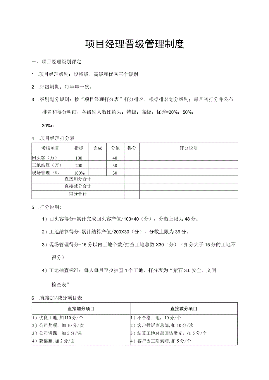 项目经理晋级管理制度.docx_第1页