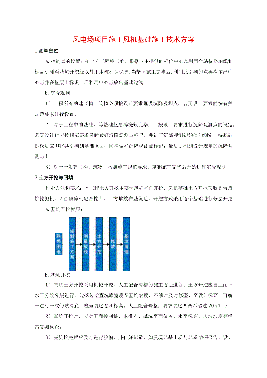 风电场项目施工风机基础施工技术方案.docx_第1页