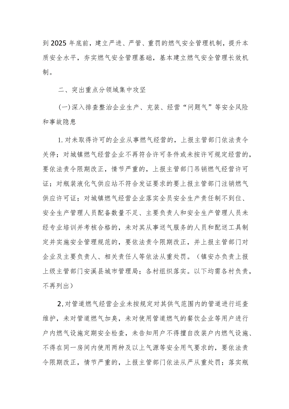 2023年XXX镇城镇燃气安全专项整治实施方案.docx_第3页