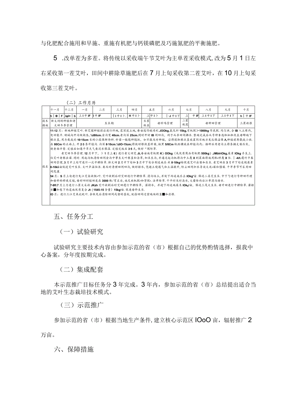 艾叶生态栽培技术集成与示范推广方案.docx_第3页