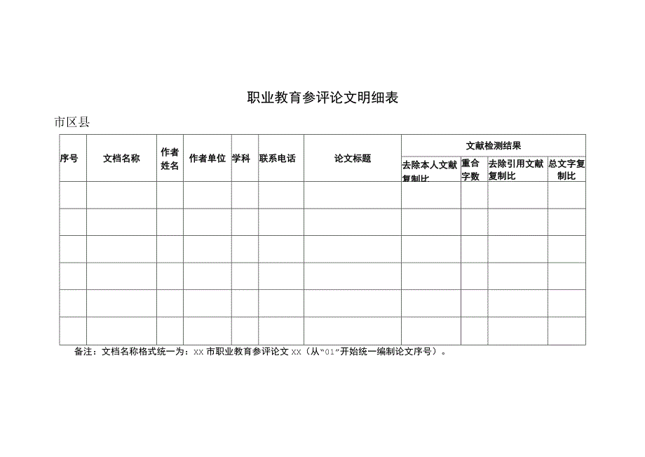 职业教育参评论文明细表.docx_第1页