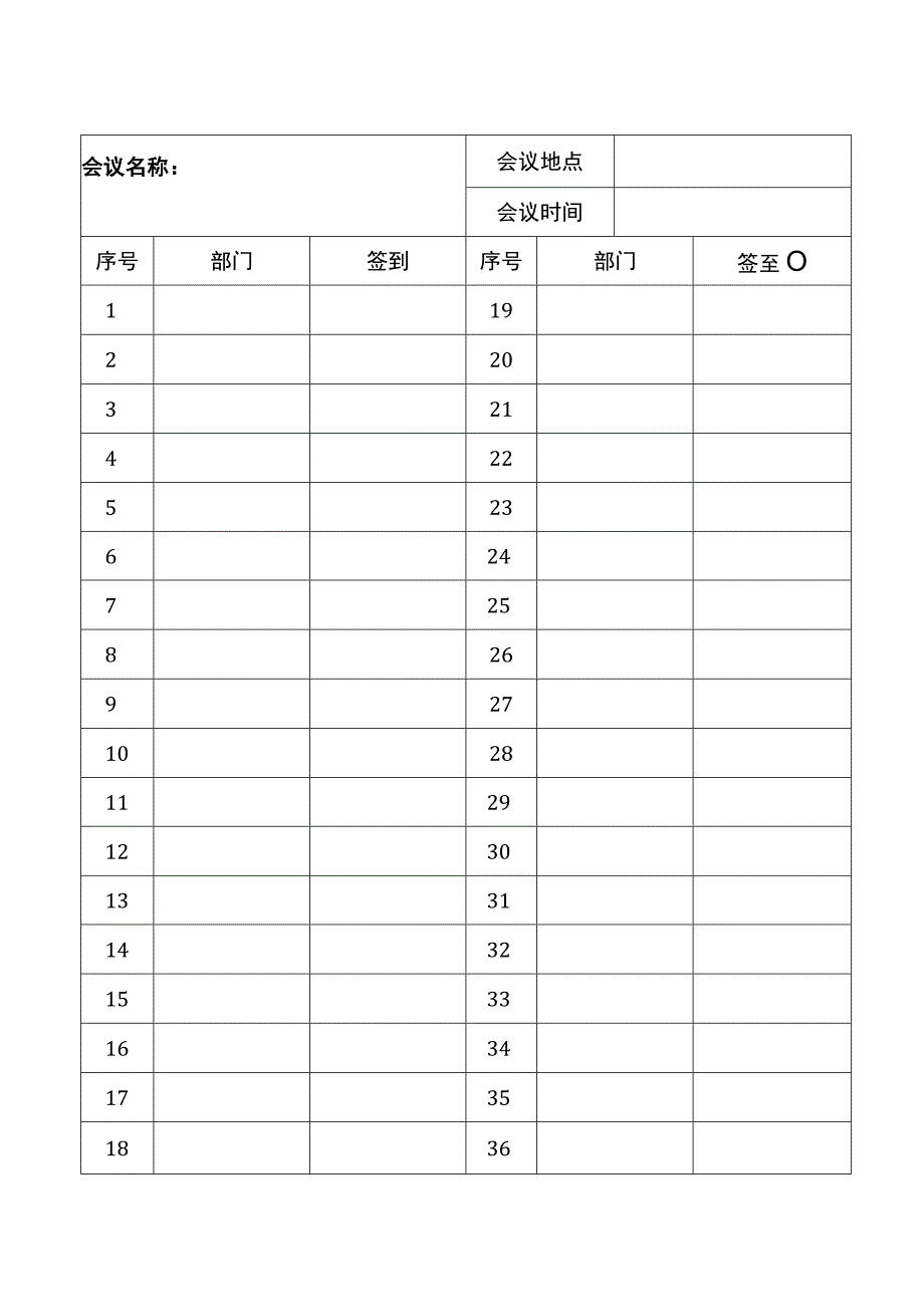 会议纪要套表（会议记录+签到表）.docx_第2页