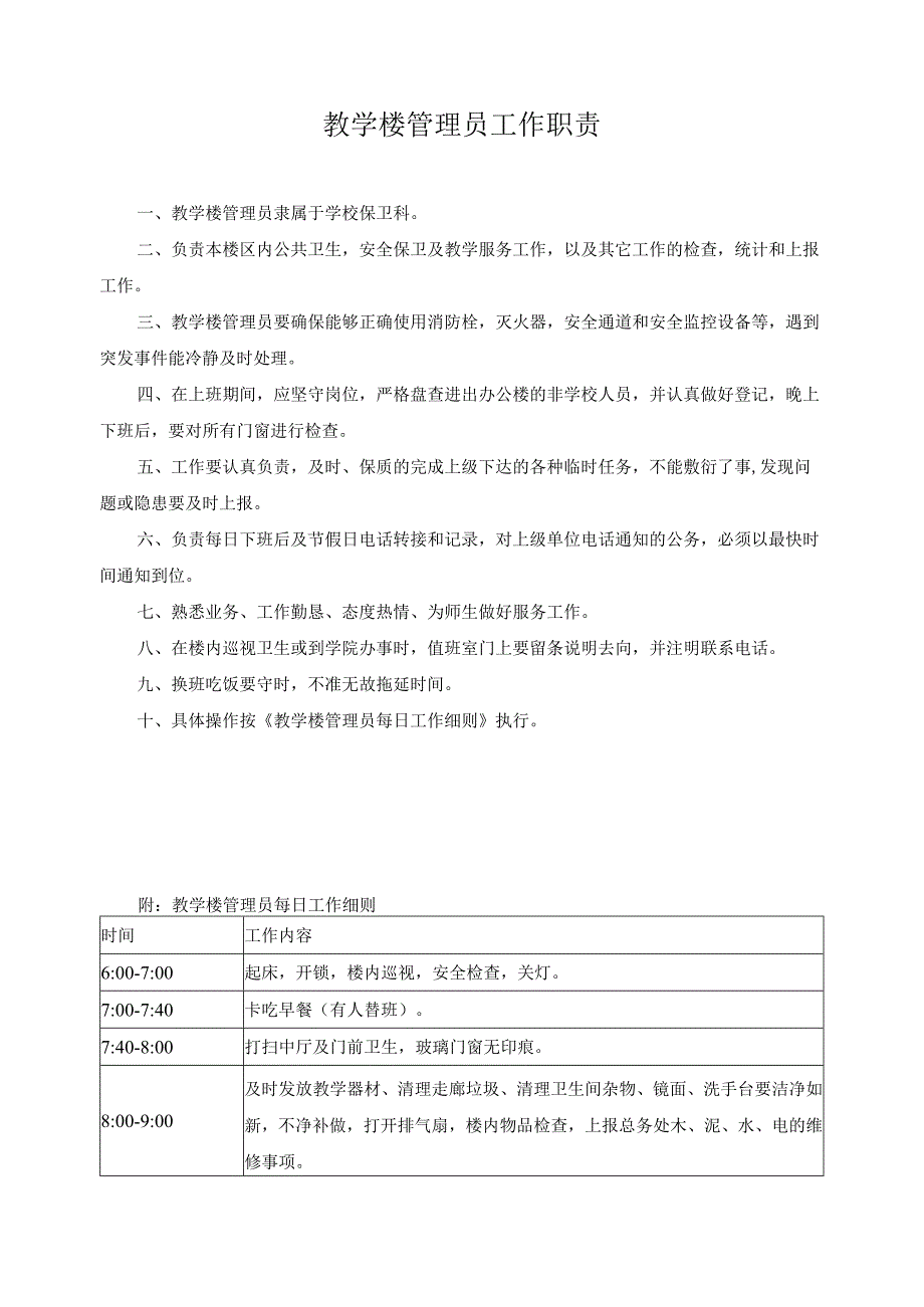 教学楼管理员工作职责.docx_第1页